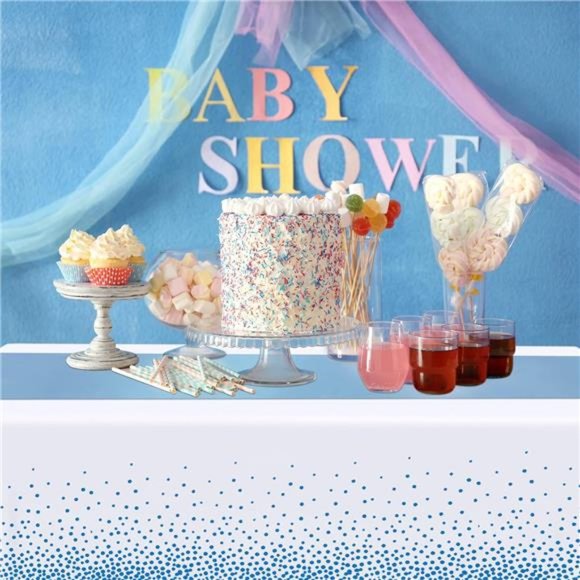 24 Packs Wedding Satin Table Runner Disposable Plastic Tablecloths 54 x 108 Inch - Picture 5 of 6